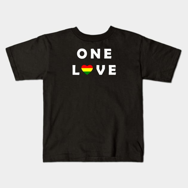1 Love Music Kids T-Shirt by AdiGimbal